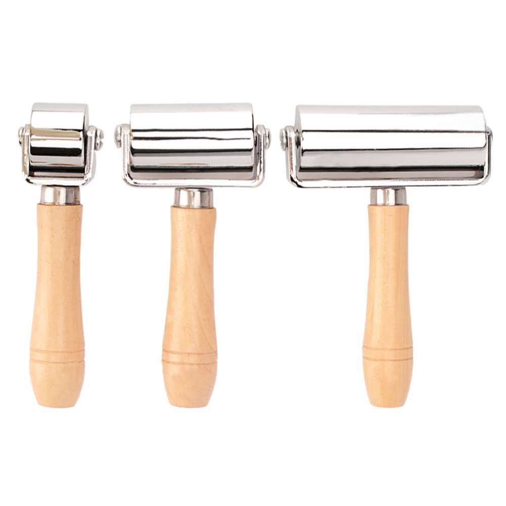 White roller primary color handle pressing wheel DIY solid edge trimming Leather Tools