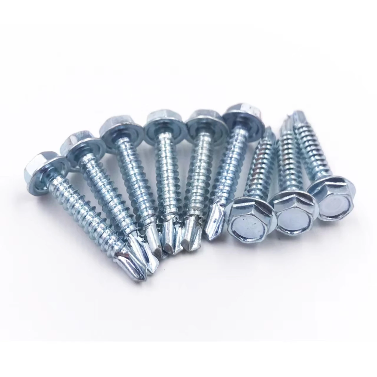 Zinc plated screw Carbon Steel hex head self drilling self tapping screw roof screw for thin mental roofing sheet