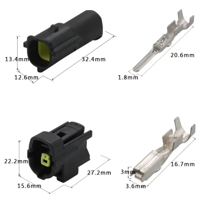 Hot automotive pcm ecu wire harness connector tyco wire harness cable unsealed connector connector adapter harness