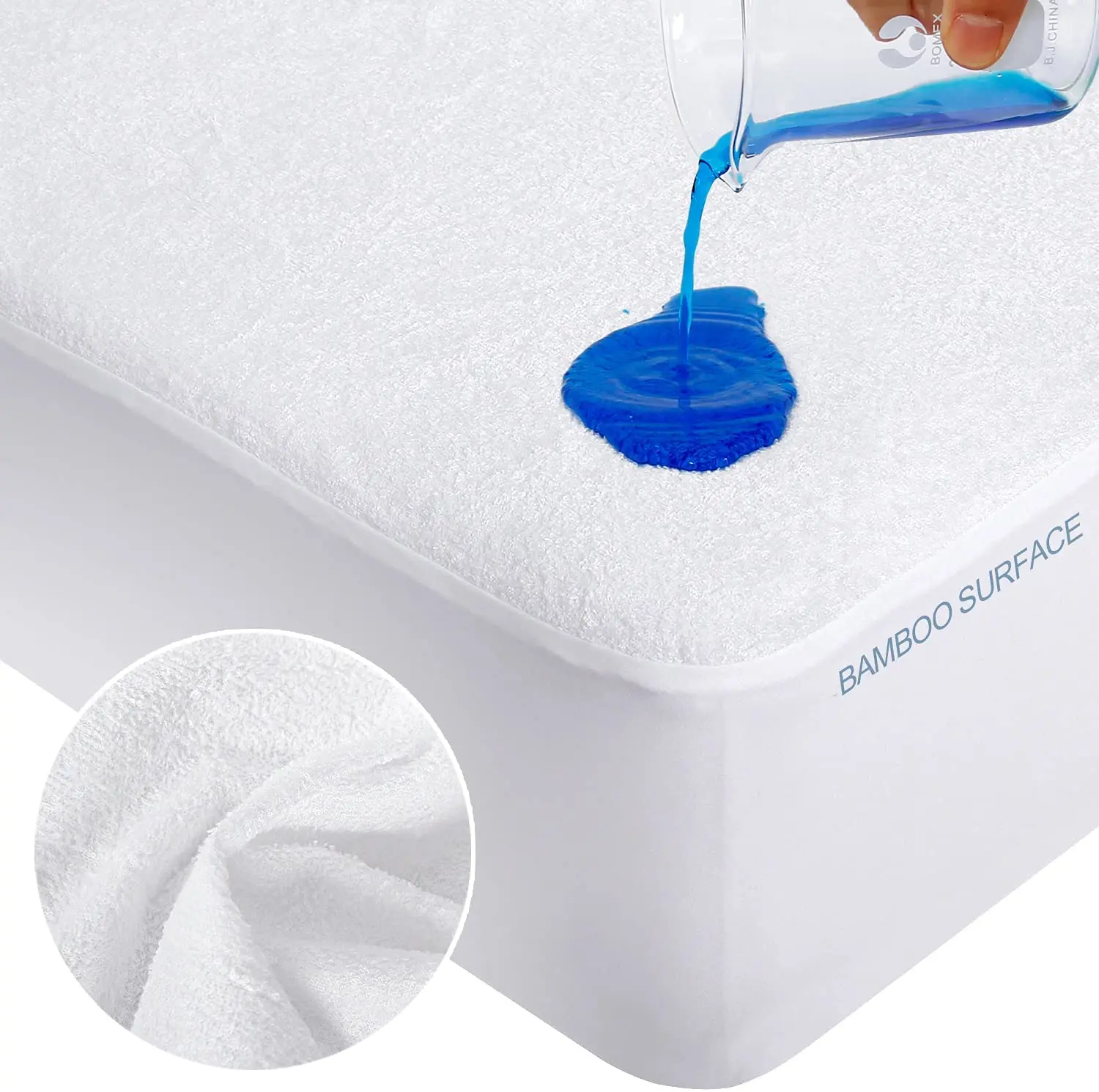 Amazon Hot Sale Bamboo Waterproof Mattress Protector