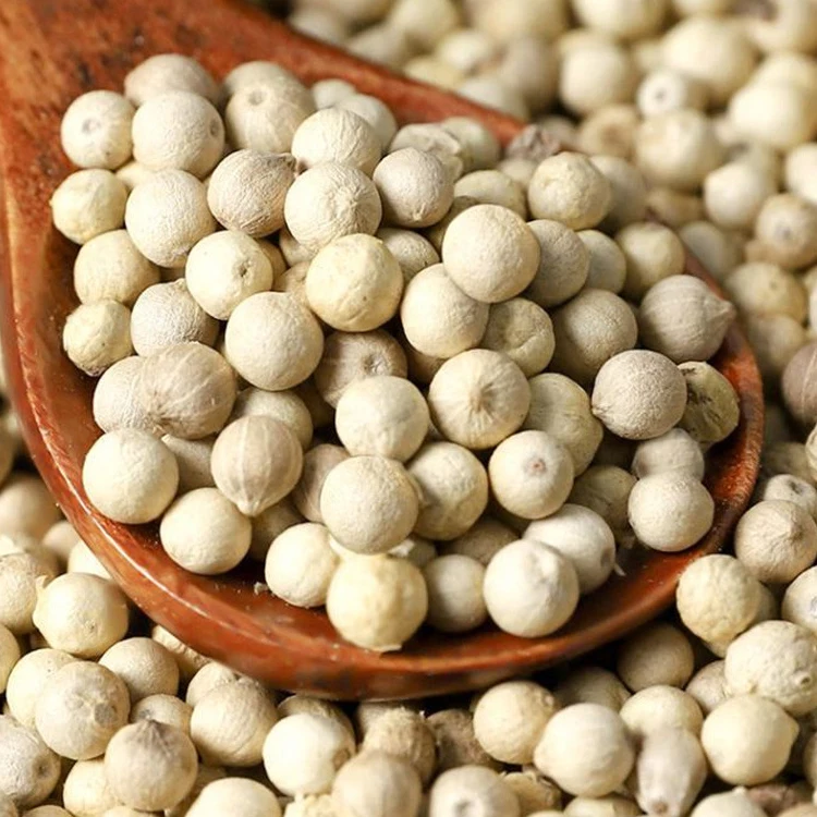 BaiHuJiao Dried White Pepper Spice Raw White Pepper Seasoning in Granule Shape