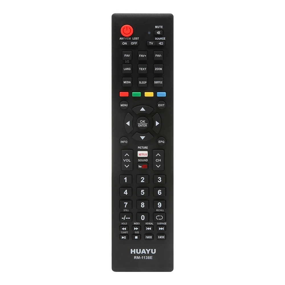 HUAYU RM-1138E  Universal Remote Control  Replacement  For Hisense 32K3110W 40K3110PW 50K3110PW 40K321UW and more Smart TV