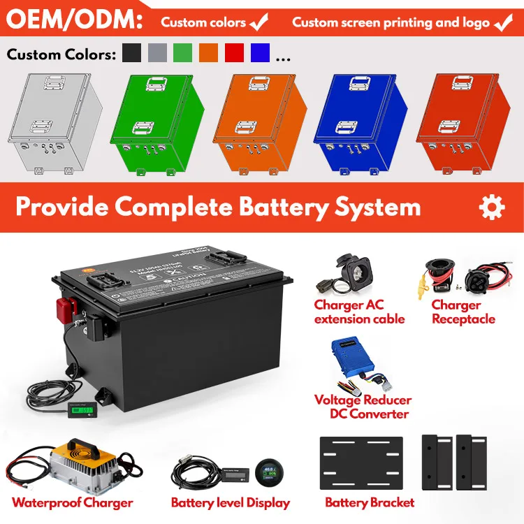 OEM ODM Best electric golf cart battery 36v 48v 60v 72v 50ah 72ah 105ah 160ah lifepo4 golf cart battery