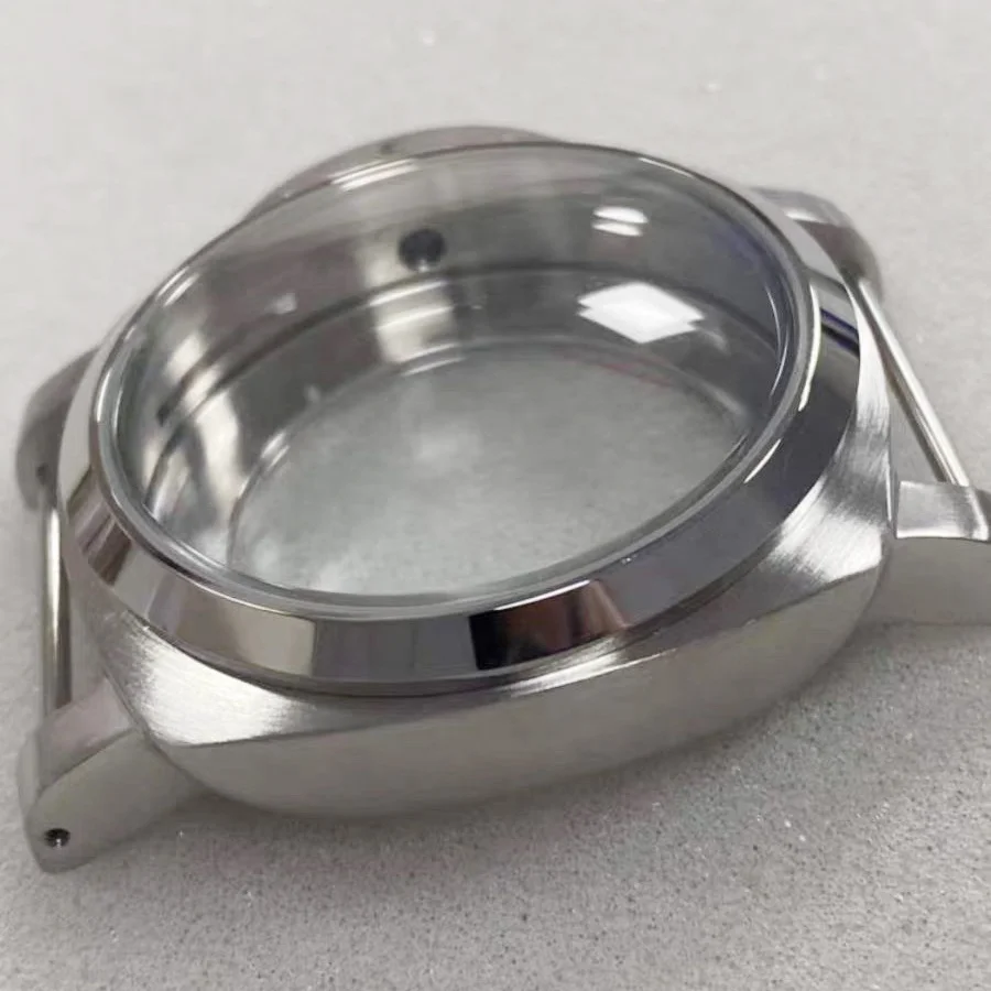 44MM Watch Case with PAM Stainless Steel Brushed Shell for ETA 6497/6498 for ST3600/ST3620 series Mechanical Movement