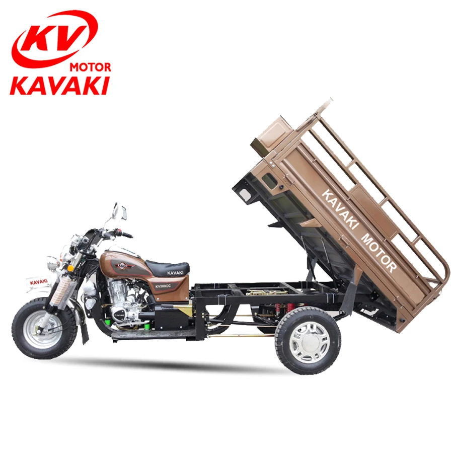 china kavaki Popular motorcycle 125cc Adult Motorized gasoline tricycle 3 Wheels Bicycle In Africa