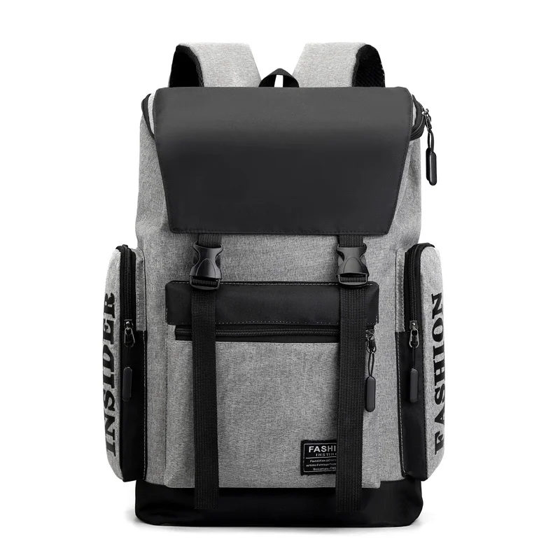 OEM Unisex Flip Backpack Zipper Closure Wear-resistant Polyester Strap Great Students Travelers Locking Computer Bag Great Value