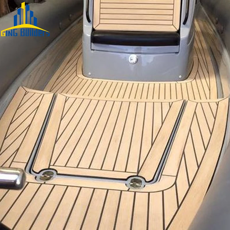 Gingbuilders Hign Quality Outdoor Holly Brown 120Mmx240Mm Composite Rhombus 2,40Gx1,20 Foam Eva Wooden 6Mm Foam Boat Flooring