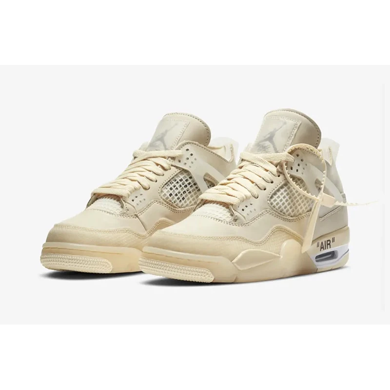 Air Jordan 4 Basketball Shoes Jumpman off-white Desert Moss University Blue White Oreo Black Bred Mens Sports Sneaker