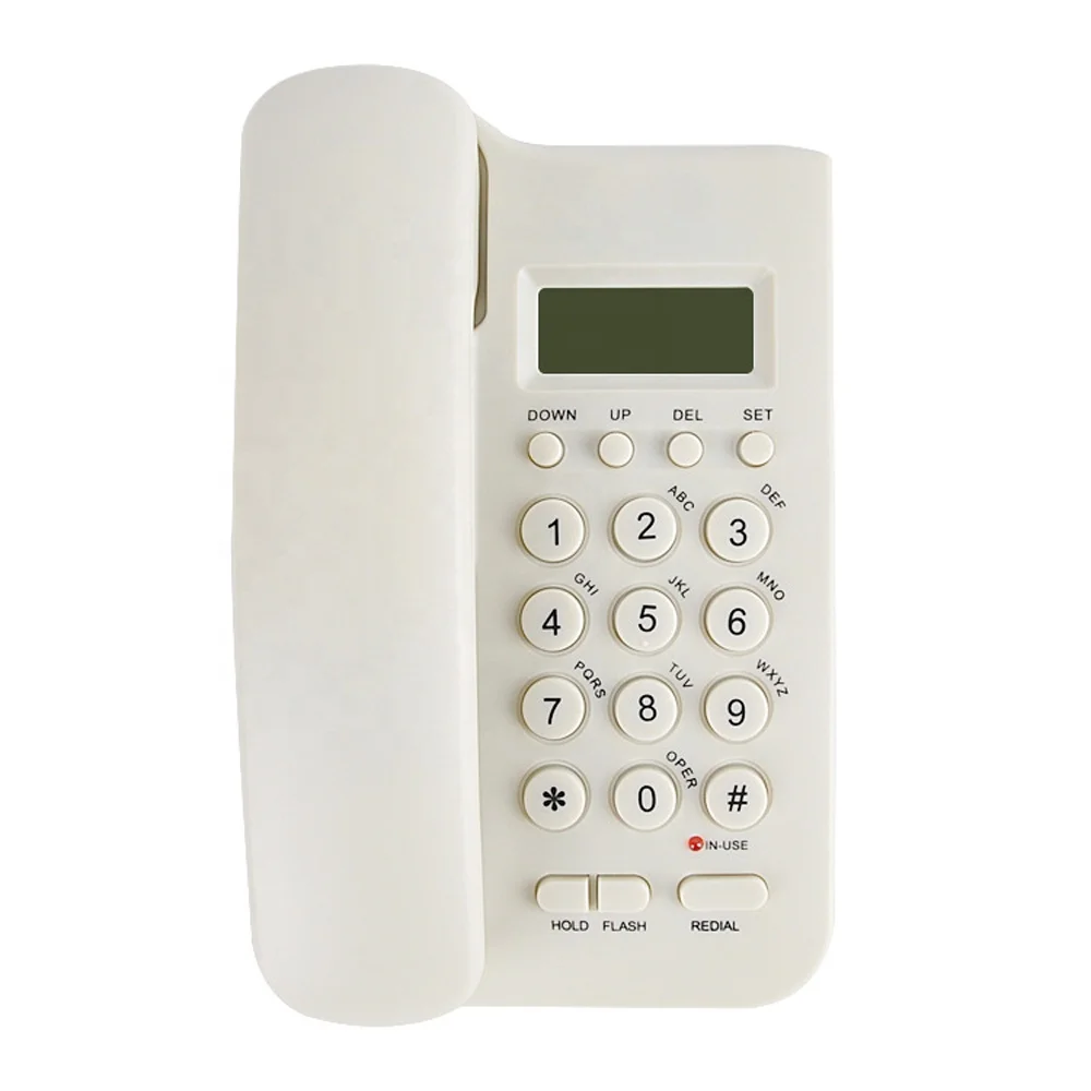 Проводной телефон с кабелем для рабочего стола, дома, офиса, отеля