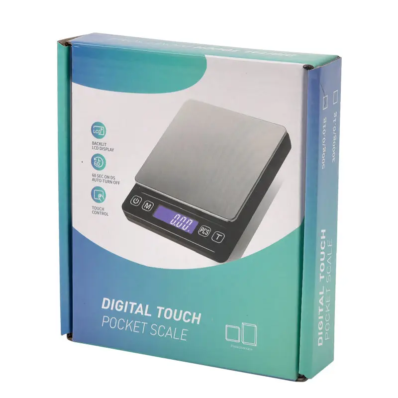 Custom Logo High Accurate Scales 0.1g Digital Pocket Scale Balance Jewelry Weighing Scale