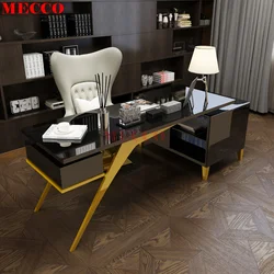 Metal Steel Home Single White Computer Desks White Work Desk With Multilayer Baking Varnish Working Desk Computer Table