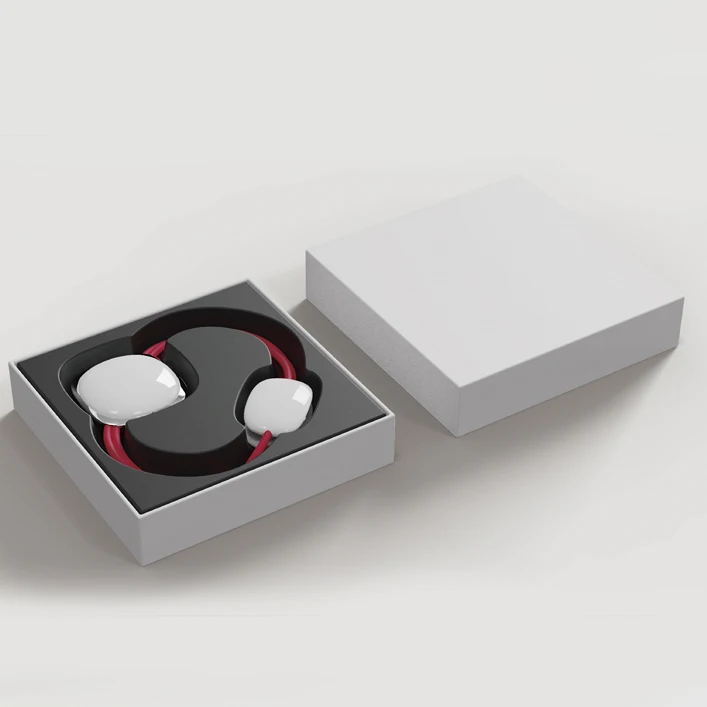 KIKI MASSAGE Portable Light Weight Smart Mini  Electric Hot-Compress Pendant Neck Relax Necklace  EMS Pulse Neck Massager