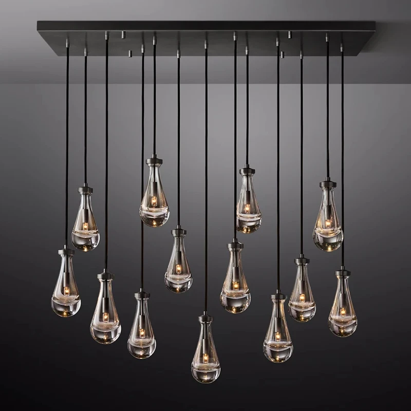 Sunwe modern home Raindrop glass ball chandelier lighting fixtures  living room bedroom ceiling chandelier pendant lights