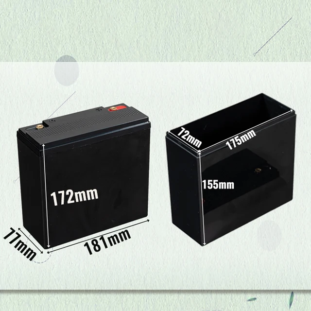 12V 24V DIY Empty Lithium Ion Battery Box Plastic case for Lifepo4 Boat 20A Empty case Box