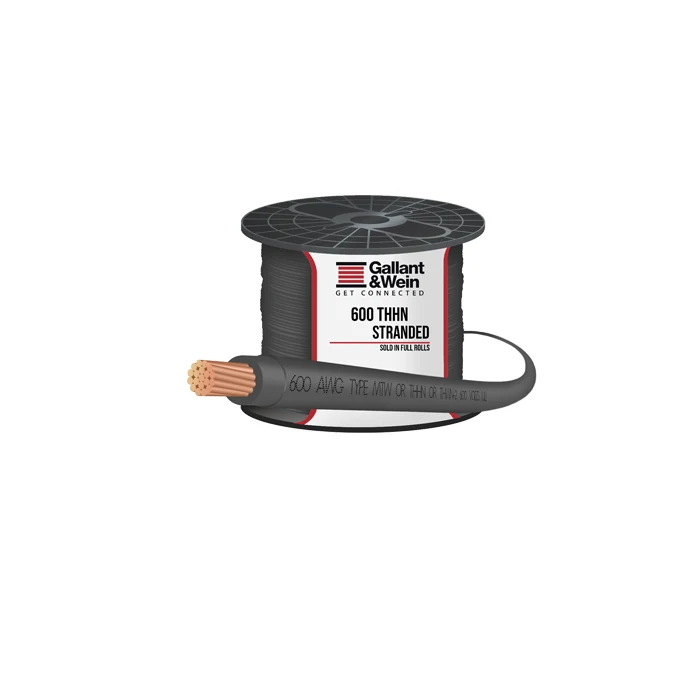 2021 THHN 250 AWG STRANDED BY THE FOOT Electrical Cables And Wires Copper Stretch Connector Style Cable Support ODM