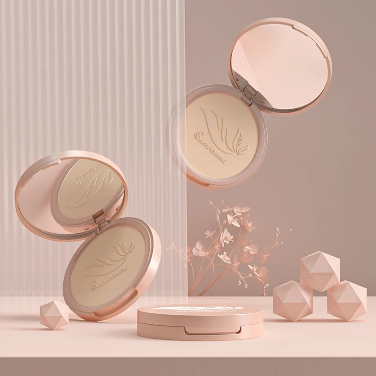 Pressed face powder 12 gr compact powder empty round face cosmetic containers blush cheap empty compact powder container
