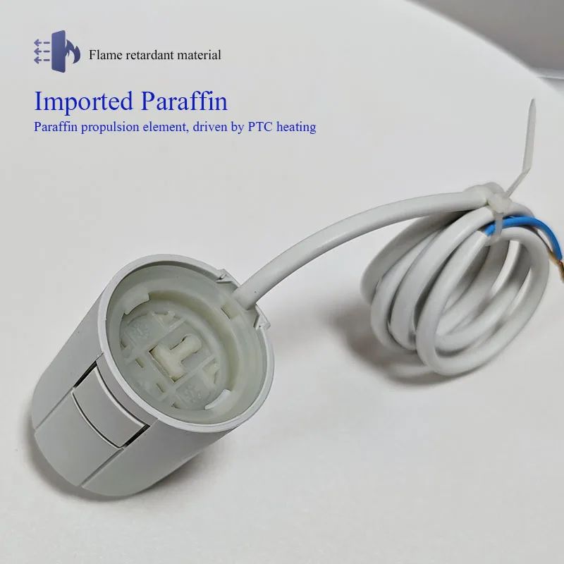 Modern 2/4 Wire Electric Thermal Wax Actuator Underfloor Water Heating Factory Supplier Thermostatic Actuator Home Hotel CE RoHS