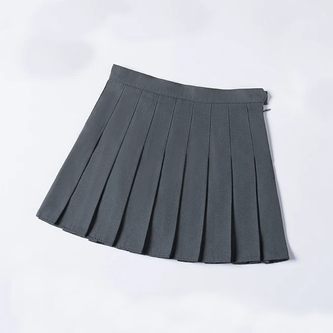 Skirts Women Fashion Summer High Waist Pleated Skirt Candy Colors Female Mini A-Line Stitching Button Bottom Girls Dance Skirts