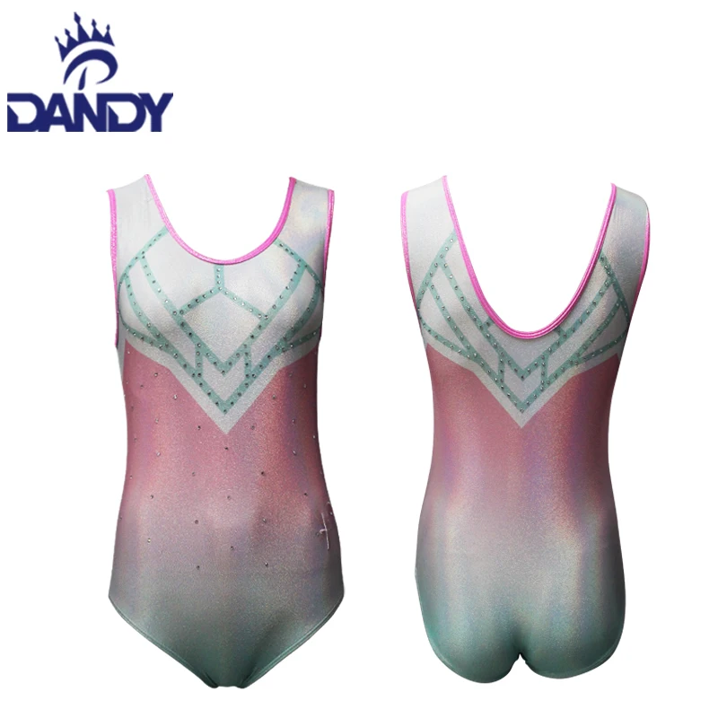 Gymnastics Competition custom girls shiny ombre styles women design gymnast bodysuit gymnastics ballet leotard adult