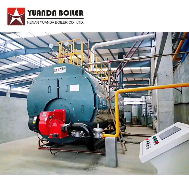 Single-drum Automatic English Version Operation Control System oil boiler for food industry Snack Plants
