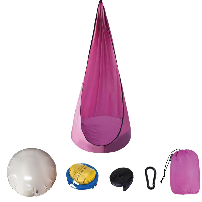 
cheap price different colors 210T nylon fabric children baby outdoor hanging chair 