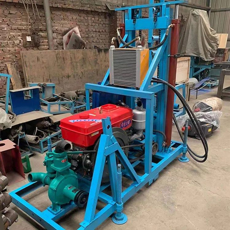 Quality efficient manufacturing 100m 200m commercial water drilling rig machine price rock well drilling machines