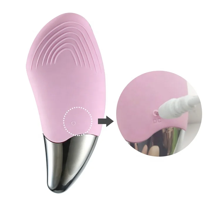Multi-functional USB DC Rechargeable Electronic Silicone Sonic Face Brush Electric Waterproof Facial Cleansing Brush