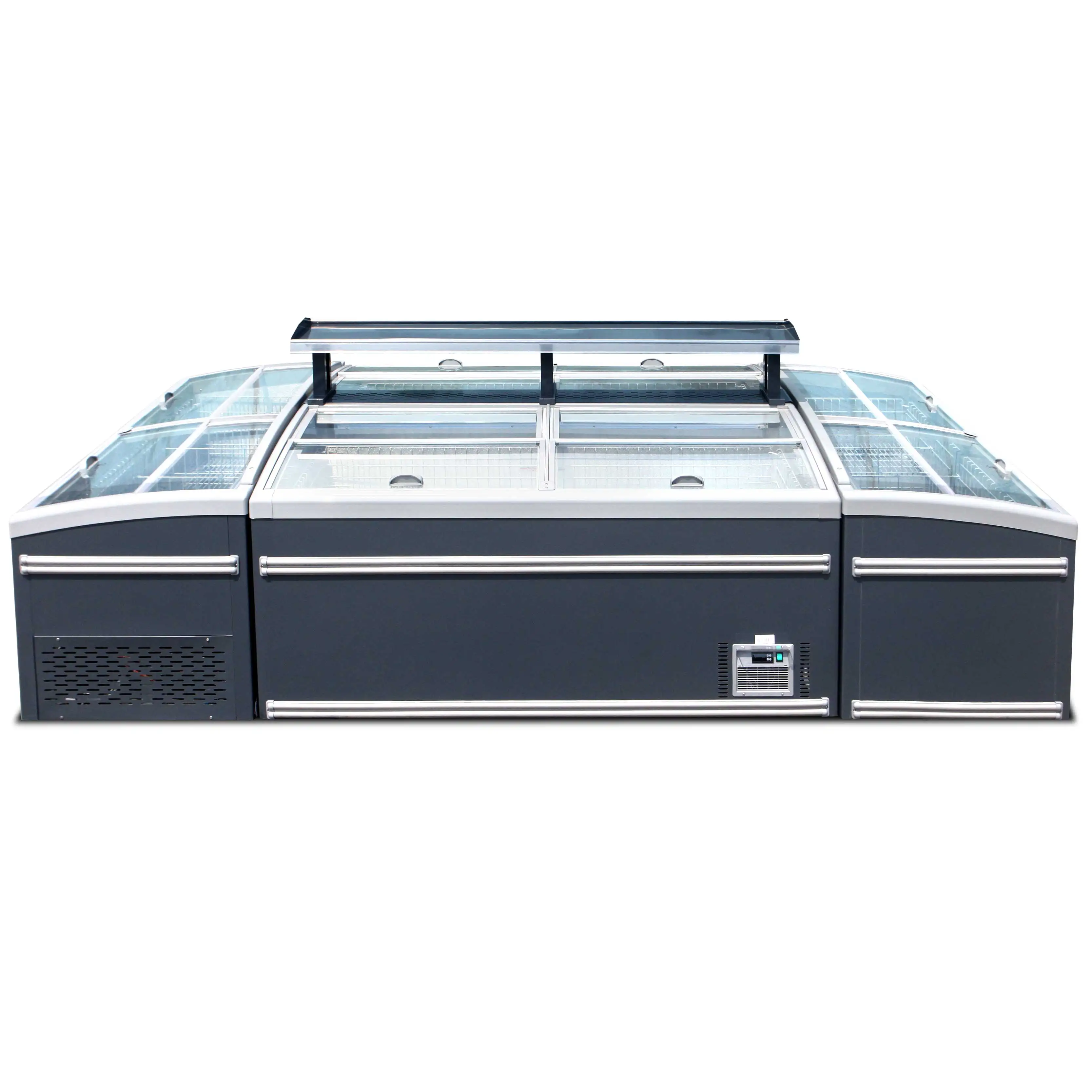 Морозильная камера для коммерческого супермаркета, большая емкость, комбинированный дисплей, морозильная камера для замороженных продуктов