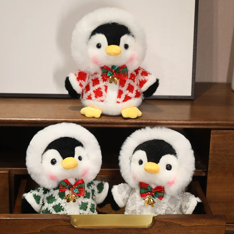 Christmas Decoration Kids Gifts Stuffed Animal Penguin Plush Soft 2024 Christmas Doll Plush