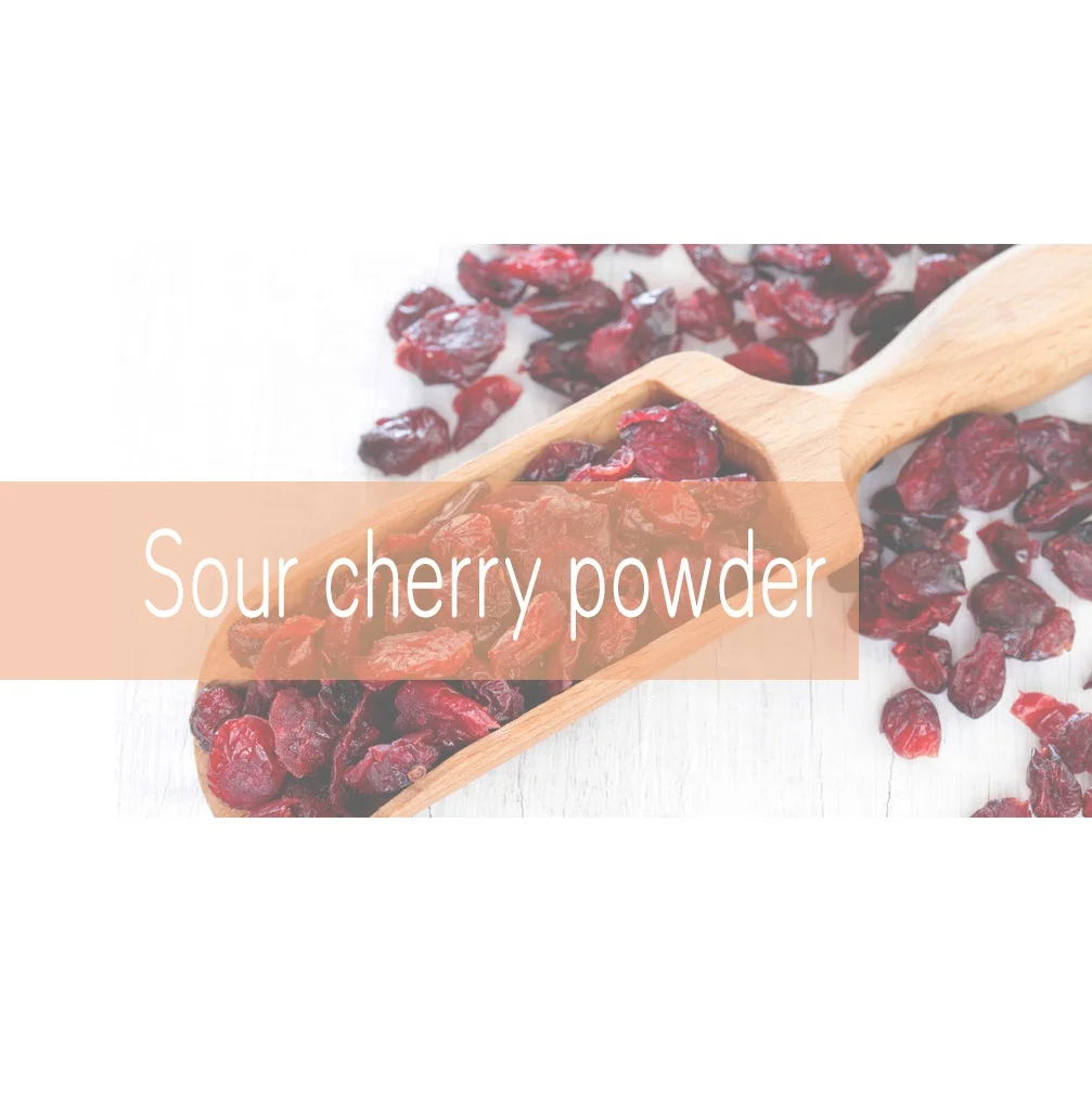 Custom Packaging Dried Fruit Cherry Powder Freeze Dried Sour Cherry Freeze Dried Fruit Powder
