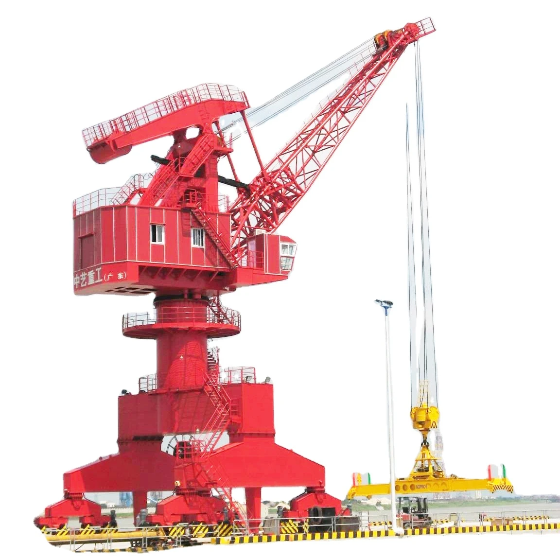 Kaiyuan New Rail Type 40 Ton 50 Ton Telescopic Slewing Floating Dock Portal Container Crane Mexico Turkey Russia