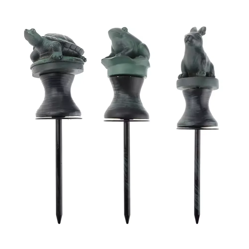 Garden decoration animal shape garden  lawn metal hose guide with metal spike