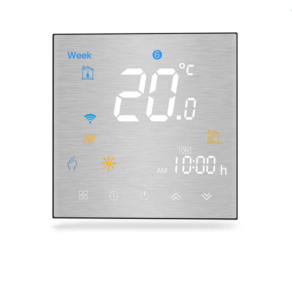 SHUWEI Beijing Smart Home Square Tuya Wireless Wifi Electric Smart Floor Thermostat APP Remote Control