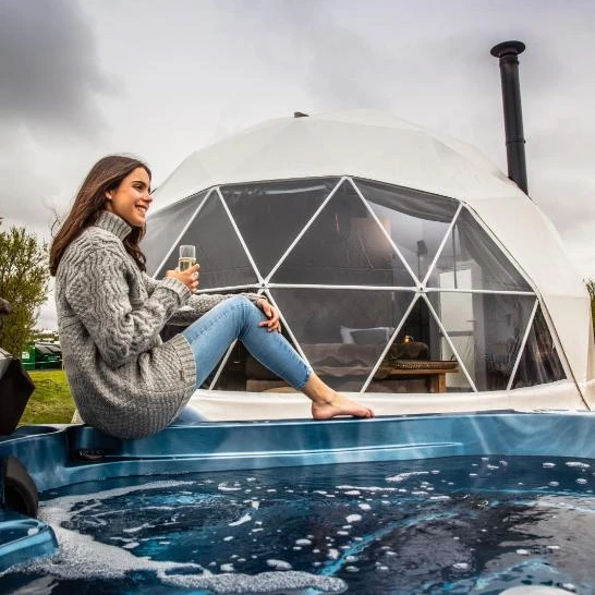 2023 New style big space villa outdoor hotel dome tent luxury resort safari  tent