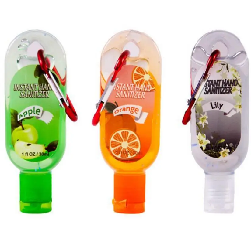 
Free sample OEM hand sanitizer with carabiner hand gel 