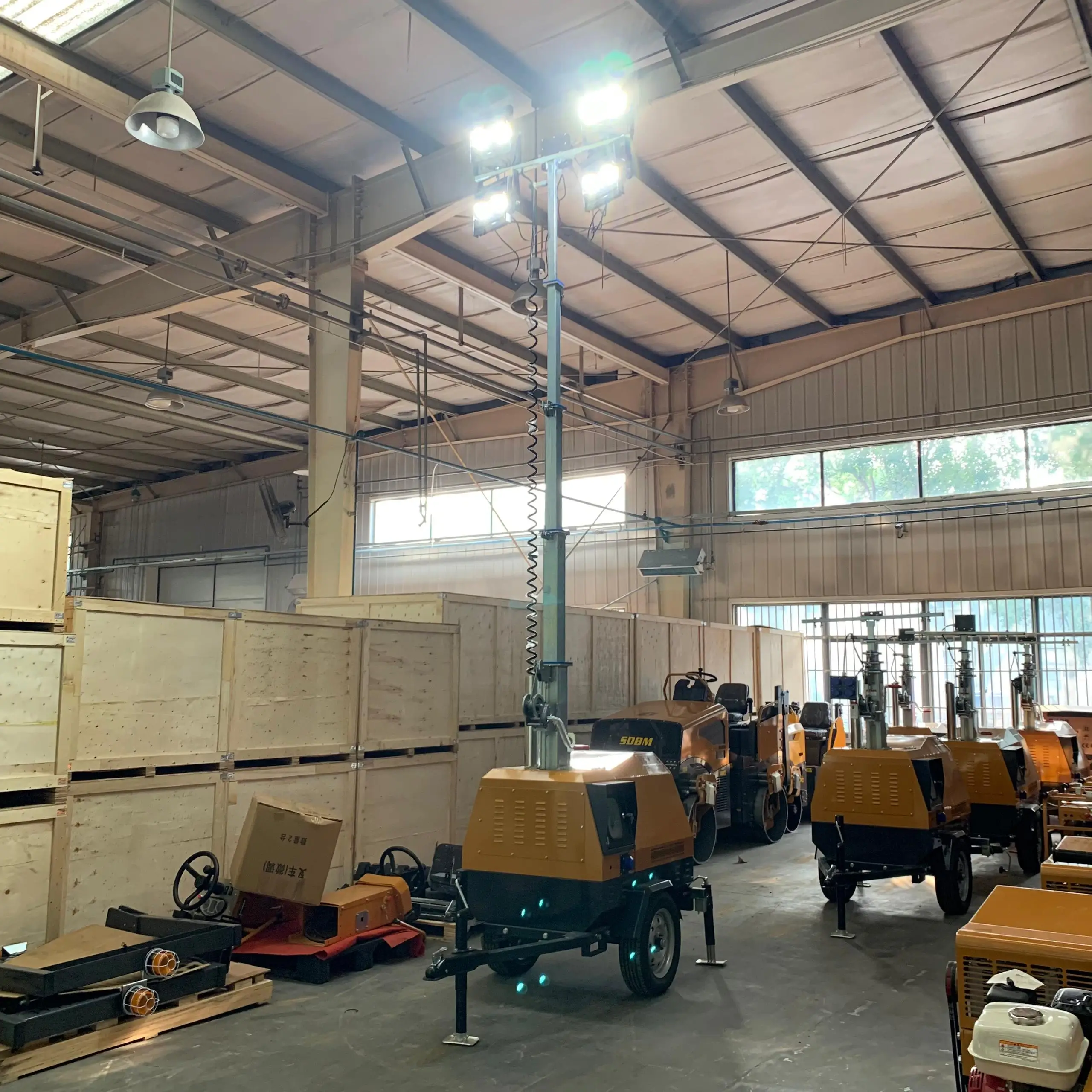 Outdoor lighting Lighting tower 5m 7m 9m Diesel engine EPA EURO5 certified engine