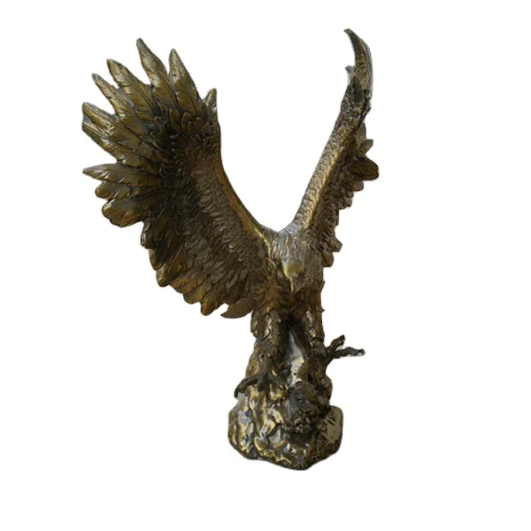 Wholesale Abstract Flying Bird Bronze Eagle Outdoor Decor Bronze Statue