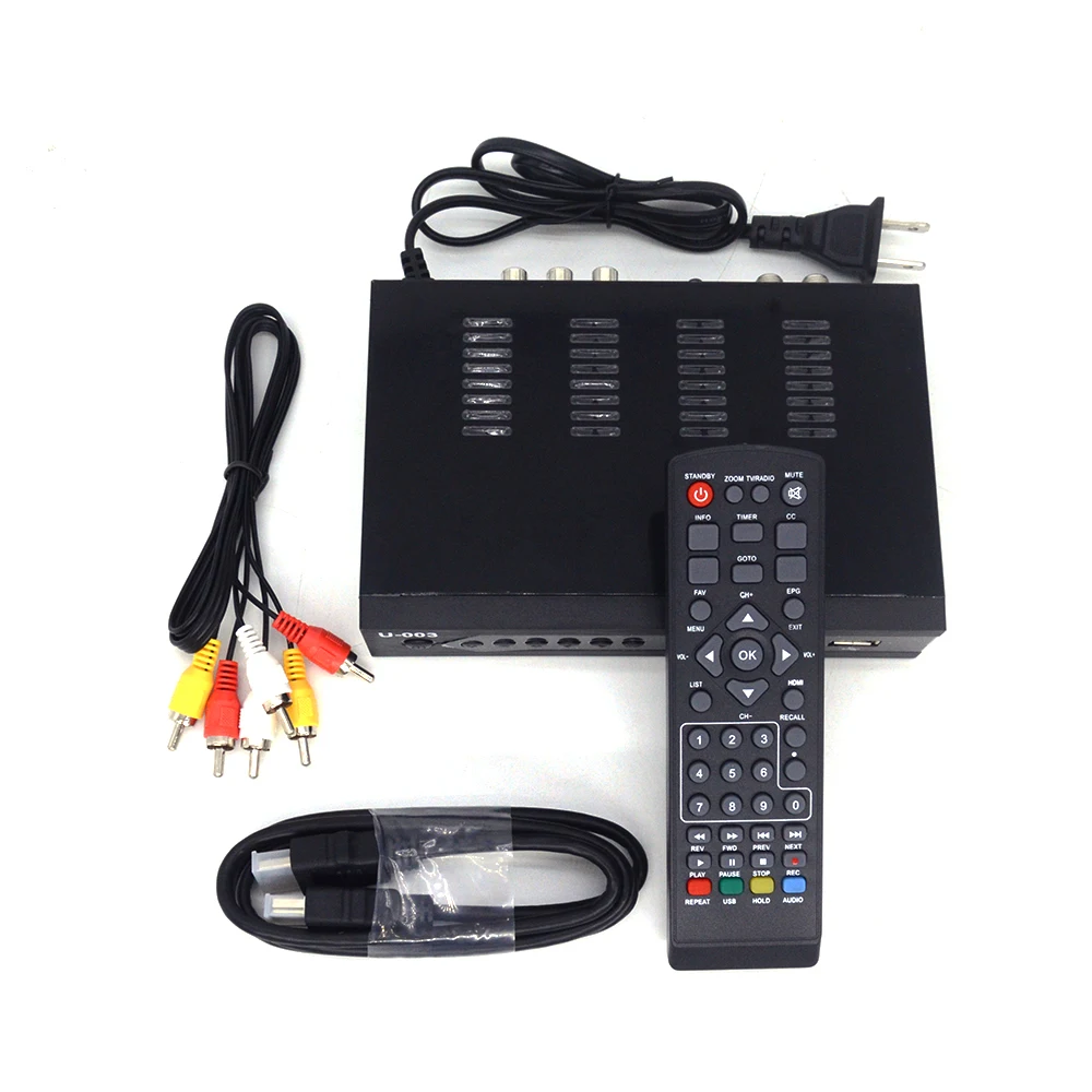 MT-D1004 80GB dual core 1080p support MP4 MPEG AVI DAT H.265 TS digital TV set-top box with USB AV ports digital TV receiver