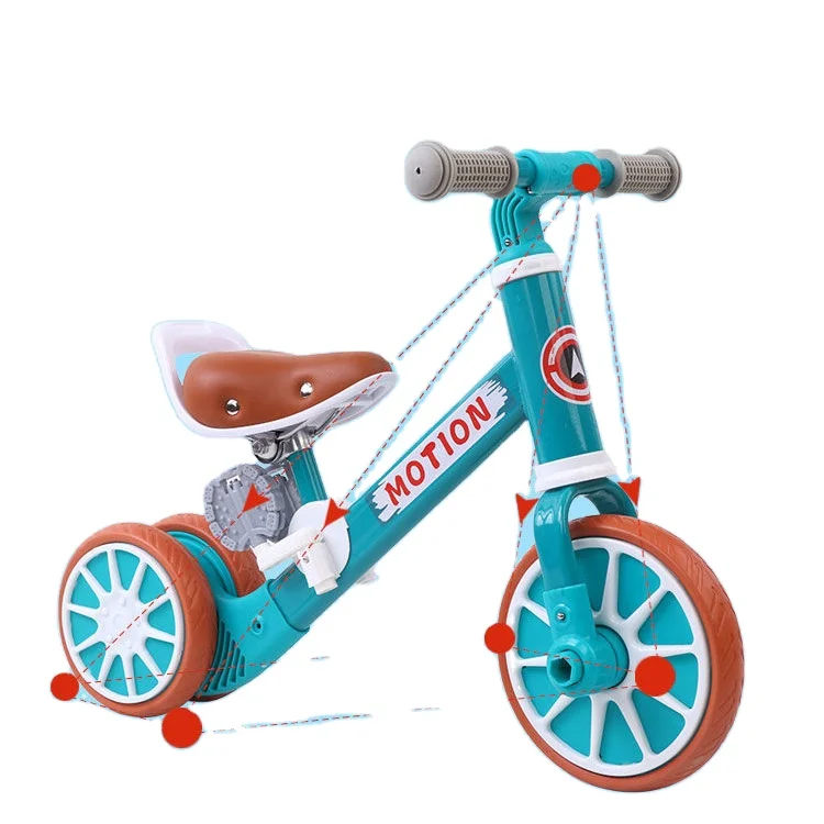 Baby Three Wheels Bike Baby Tricycle with Eco-friendly Handle Bar Cheap Price Steel Ride on Toy Car Baby Foot 3 EVA Wheels