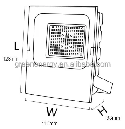 pir sensor motion sensor smart led flood light with 3 hrs emergency battery slim floodlight 20w 270 degree rotate bracket 42vac