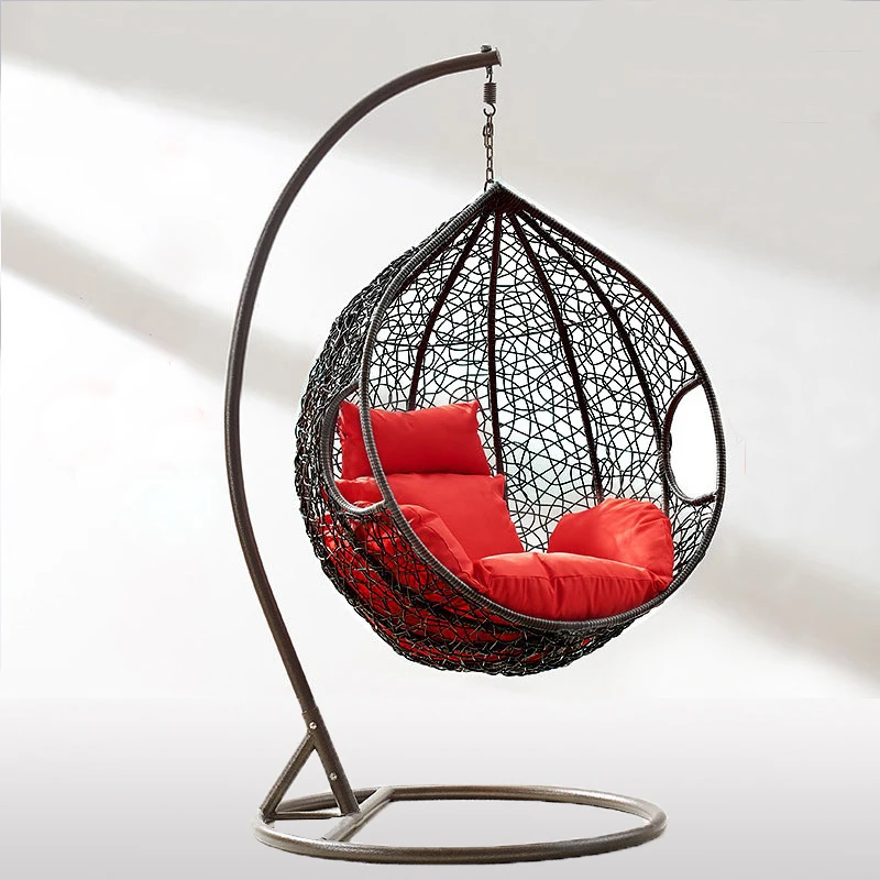 Outdoor Garden Balcony Modern Rattan Egg Hanging Swing Chair