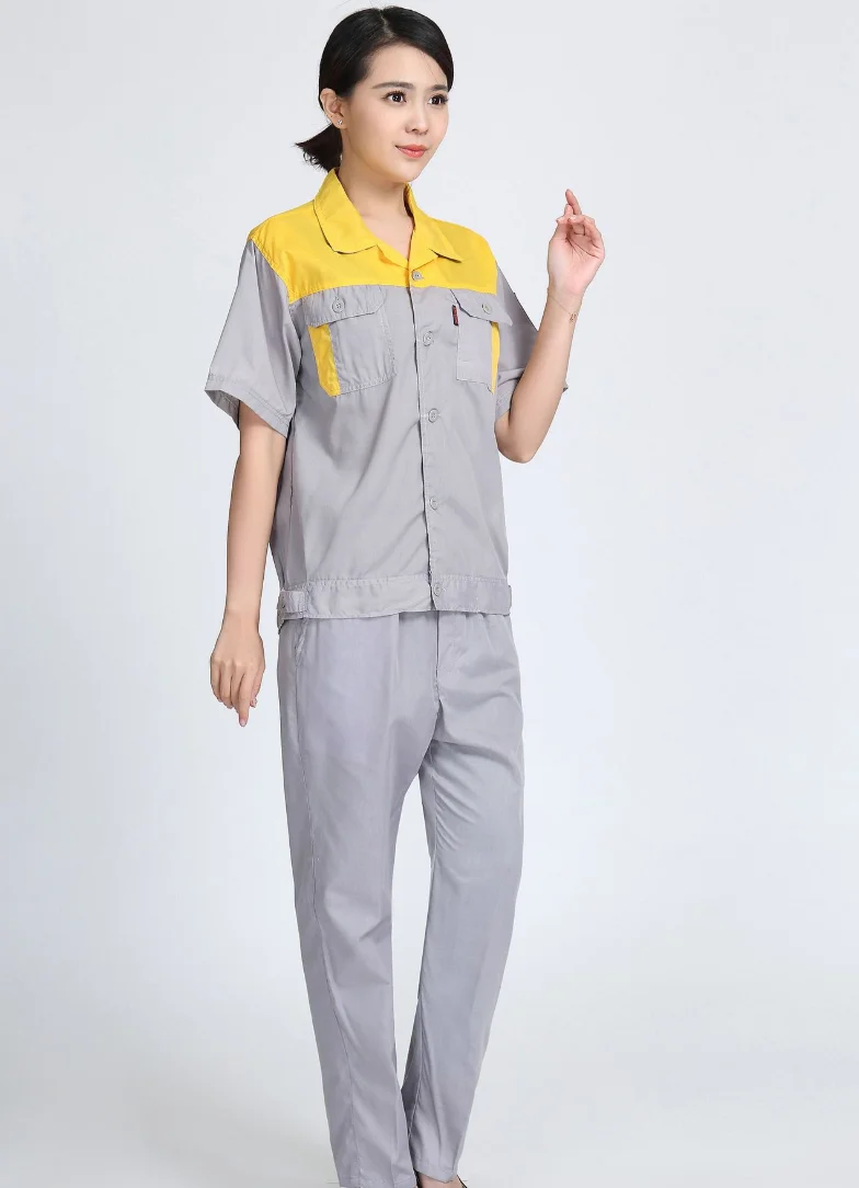 Cyalaa Wholesale Customized Facotory Sale  Summer Work Uniform  Unisex