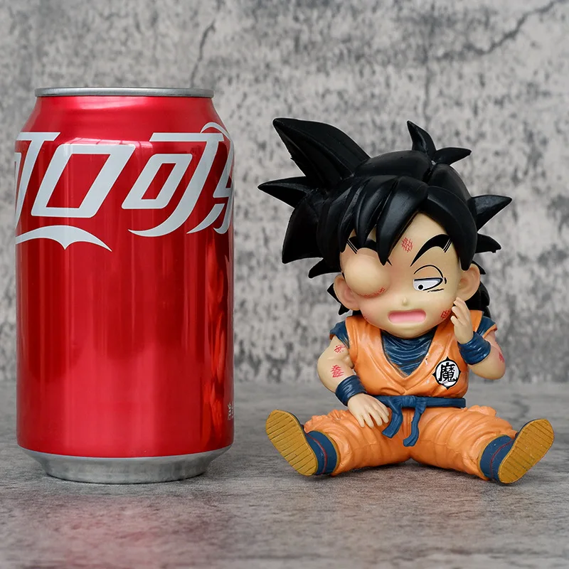 New Arrival 11cm Model Ornaments Gifts Dragon Balls Handicraft Swollen Eye One-eyed Q Version Sitting Gohan Anime Figure