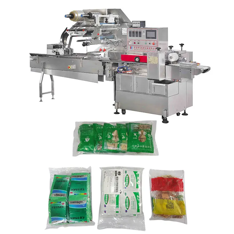Multi-Function Horizontal flow packing machine for ice lolly/candy/chocolate bar snack food pouch