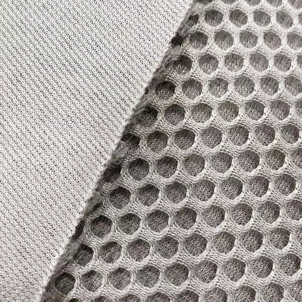 China Manufacturer 3d Mesh Fabric Spacer 100% Polyester 3d Knitted Sandwich Air Mesh Fabric For Shoe