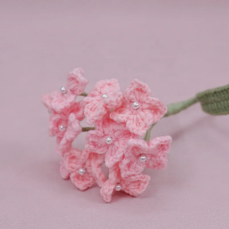 Handmade Wool Finished Flower Creative Crochet Holiday Gift Box Knitting Flowers