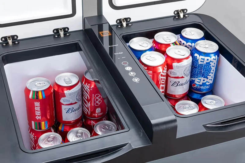 Usb mini freezer car 12v mini refrigerator for car fridge portable mini water cooler car beauty fridge manufacturer