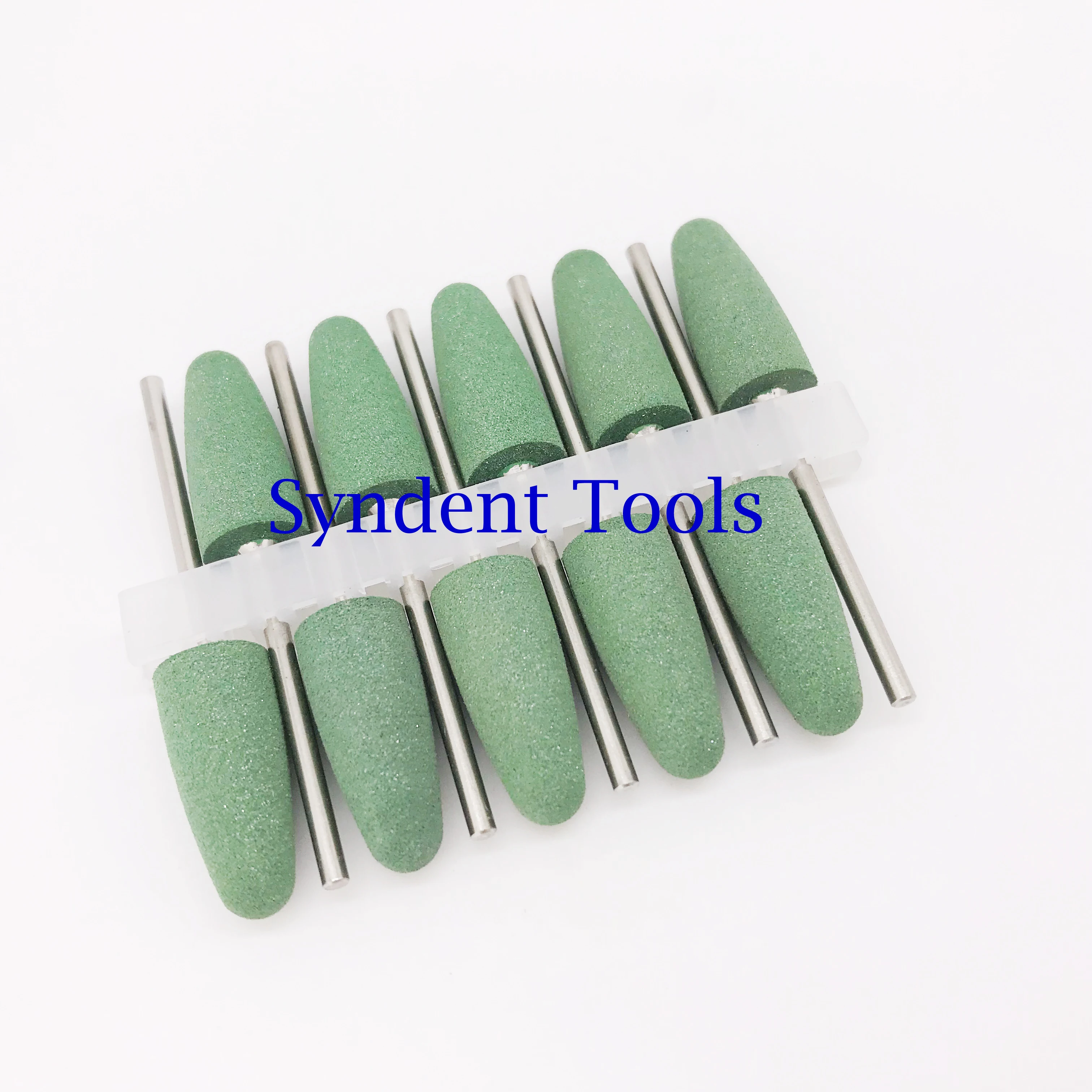 Dental lab podiatry rotary polisher HP silicone rubber bur yellow fine grain