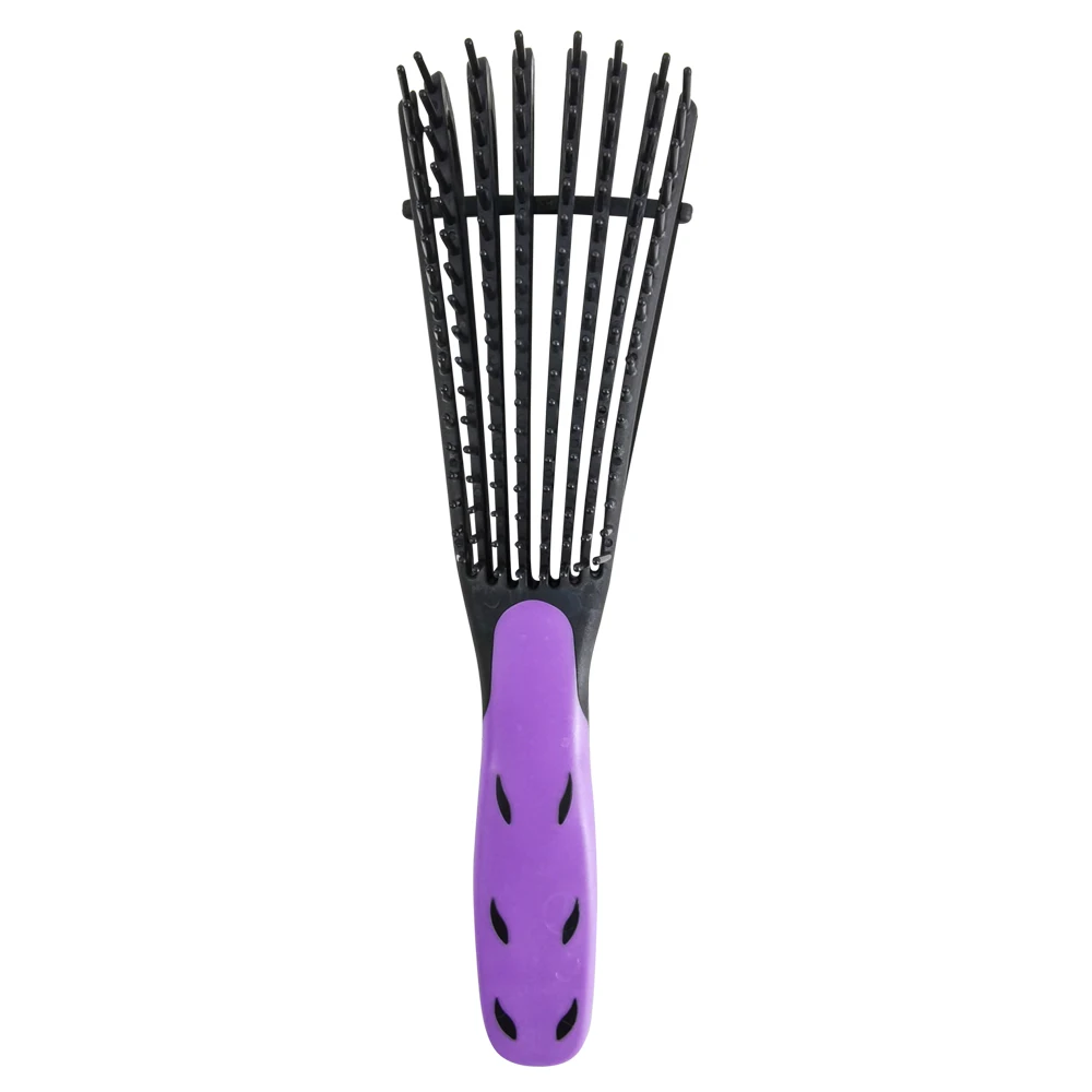 Оптовая продажа, прекрасная мягкая на ощупь Персонализированная щетка для распутывания волос, резиновая подушка, нейлоновая щетка для волос