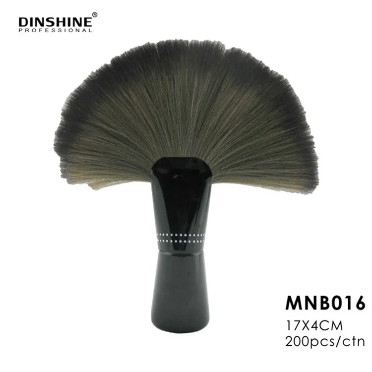 Hair Cutting Black Marvy Wide Powder Neck Duster For Barber